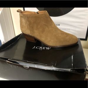 JCrew suede ankle booties